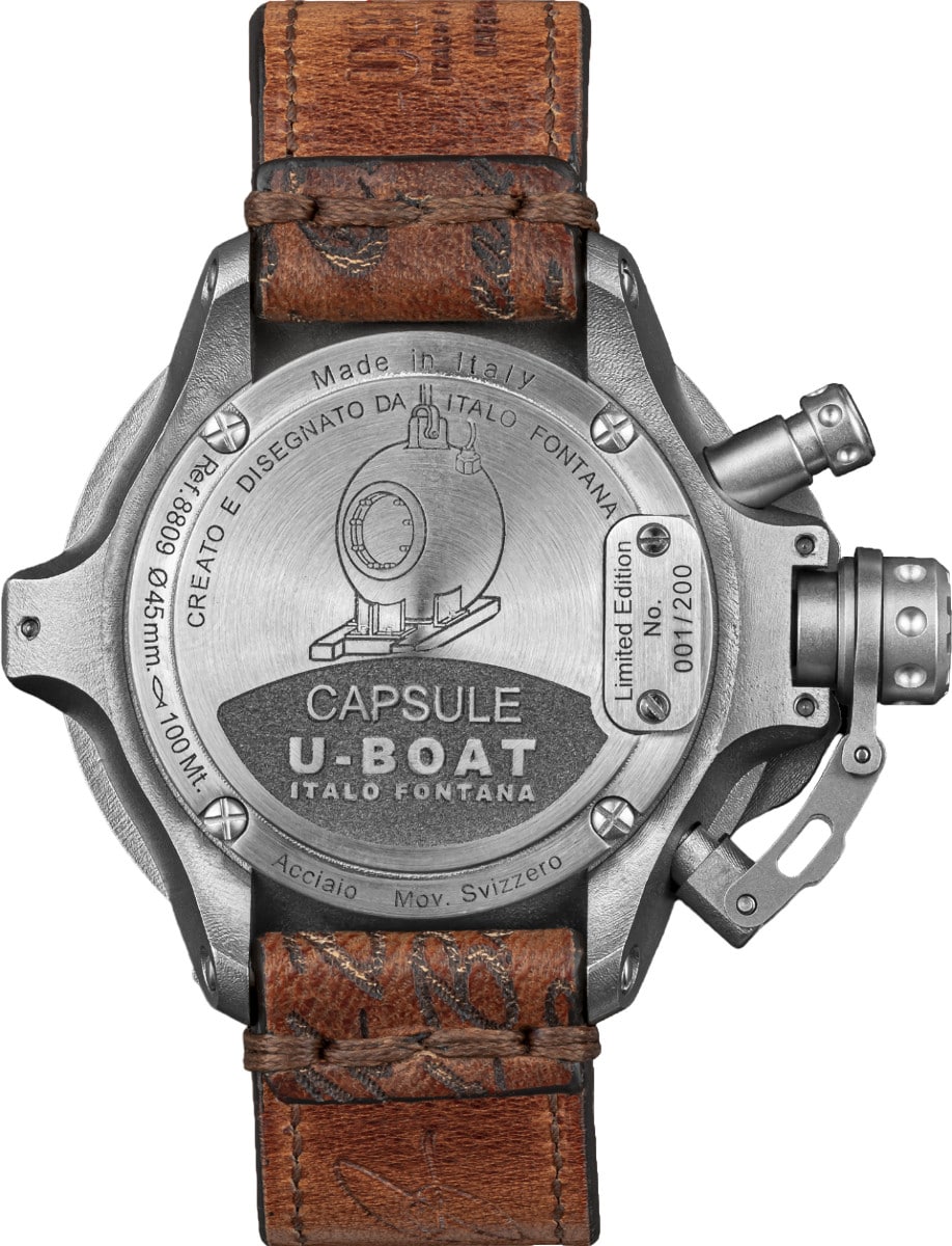 U-BOAT Capsule 45mm SS 8809 back