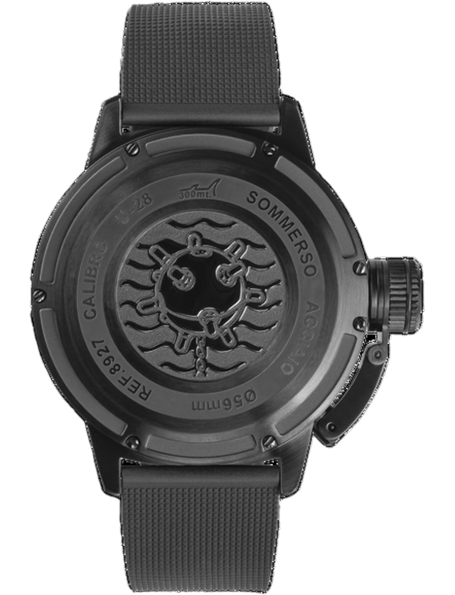 U-BOAT Sommerso 56mm DLC Blue 8927 back