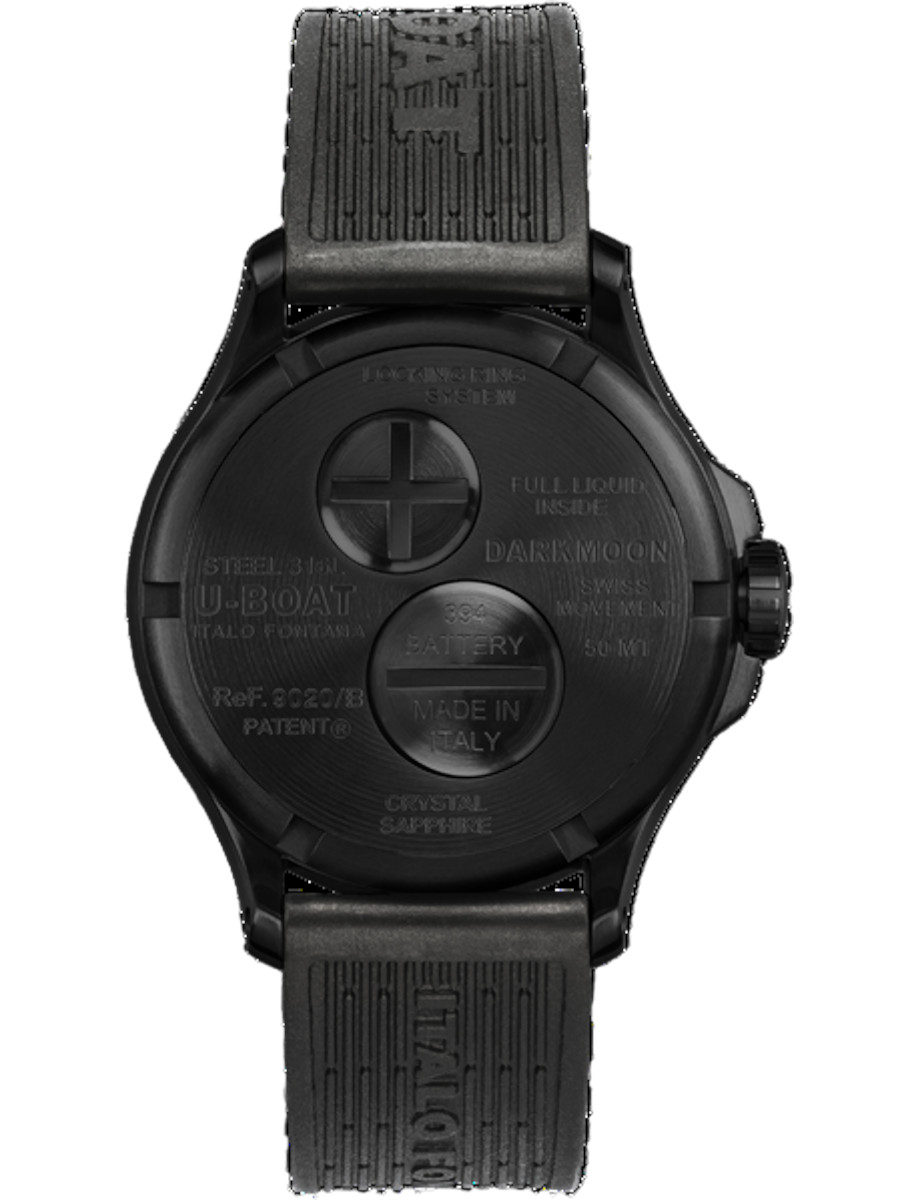 U-BOAT Darkmoon 40mm Blue PVD 9020/B back
