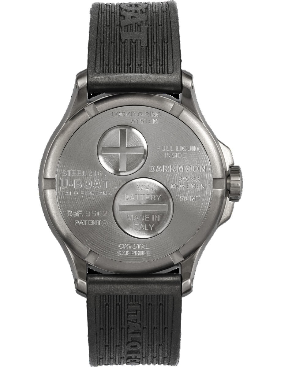 U-BOAT Darkmoon 40mm Green SS Soleil 9502 back