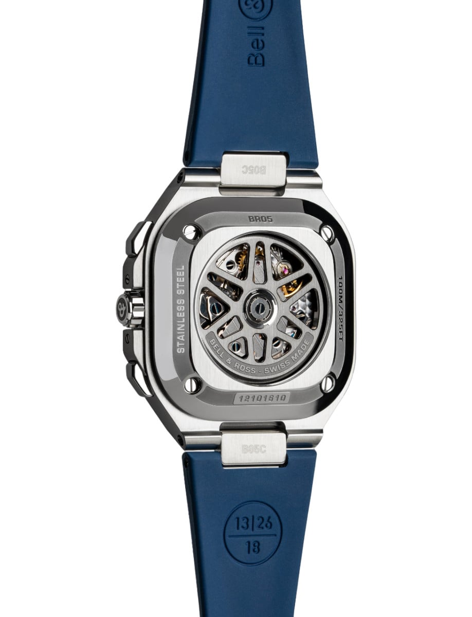 Bell & Ross Urban BR 05 Chrono Blue Steel BR05C-BLU-ST/SRB Back