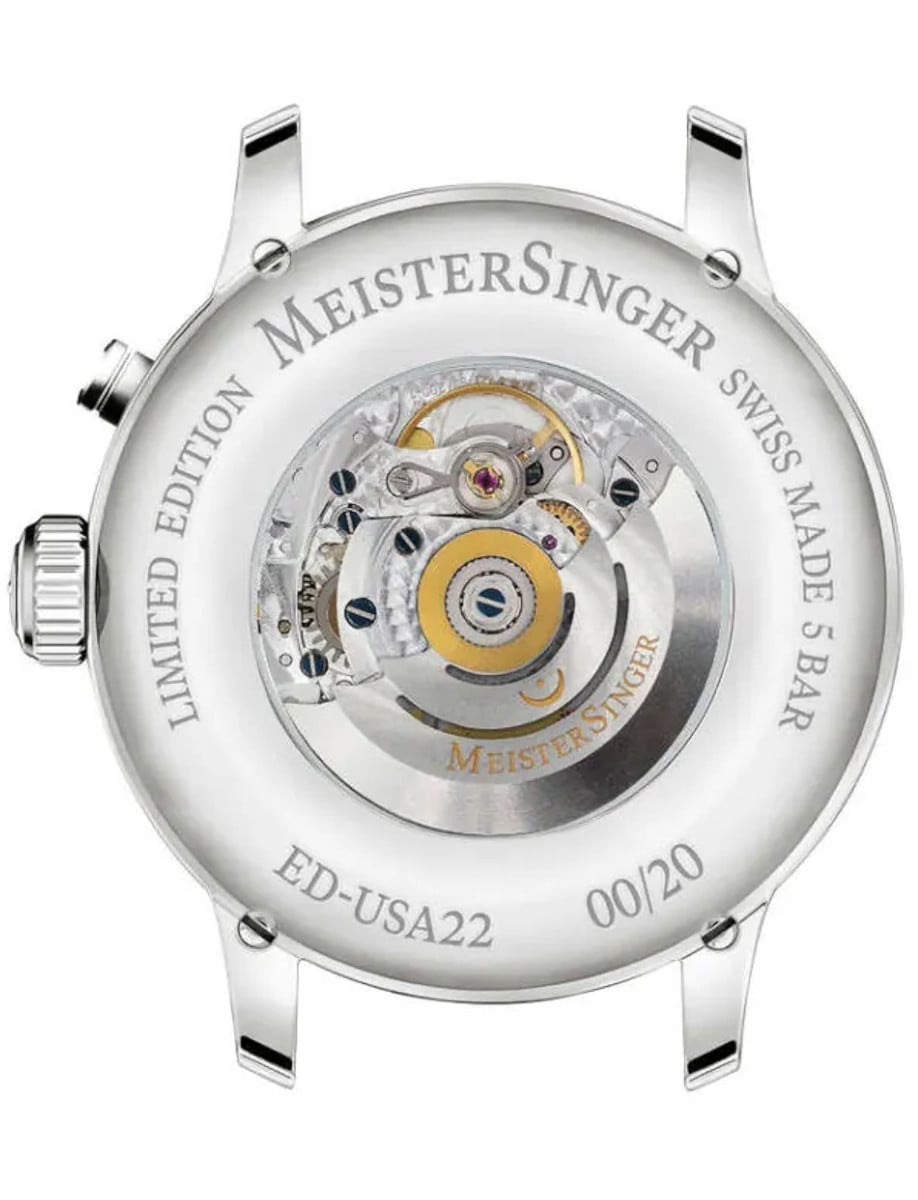 MeisterSinger Bell Hora US Edition ED-USA22 Caseback