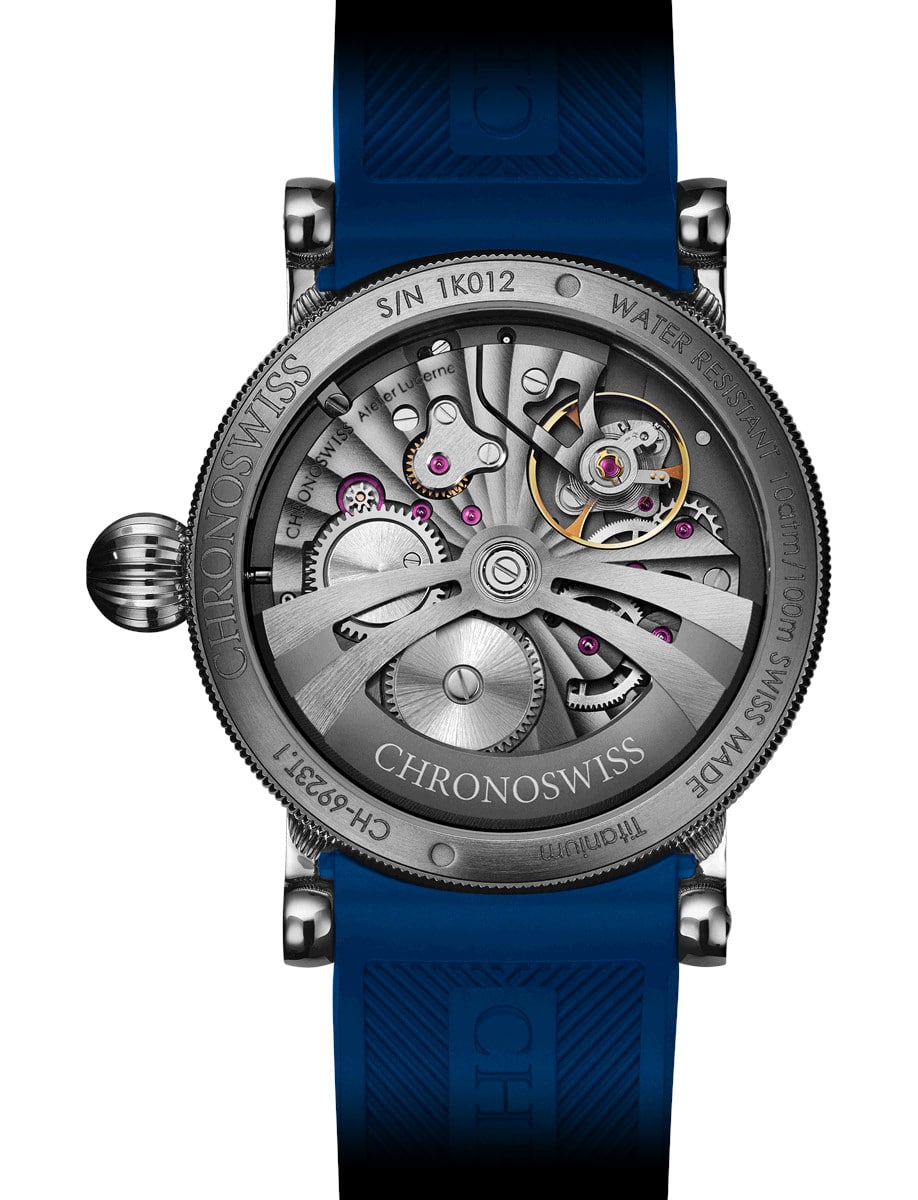 Chronoswiss ReSec Vertical Blue CH-6923T.1-BL back