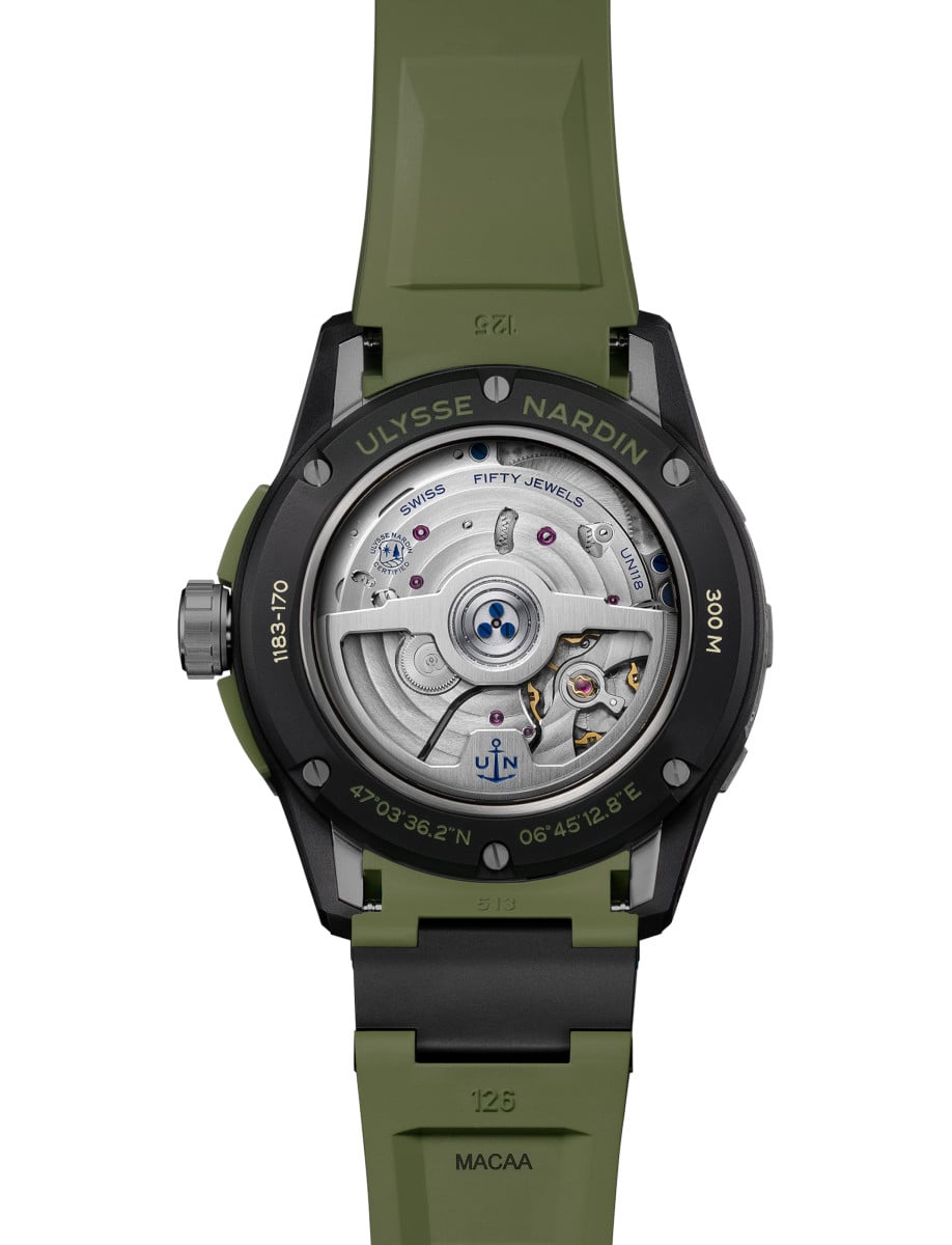 Ulysse Nardin Diver NET OPS 1183-170-8A/0A Back