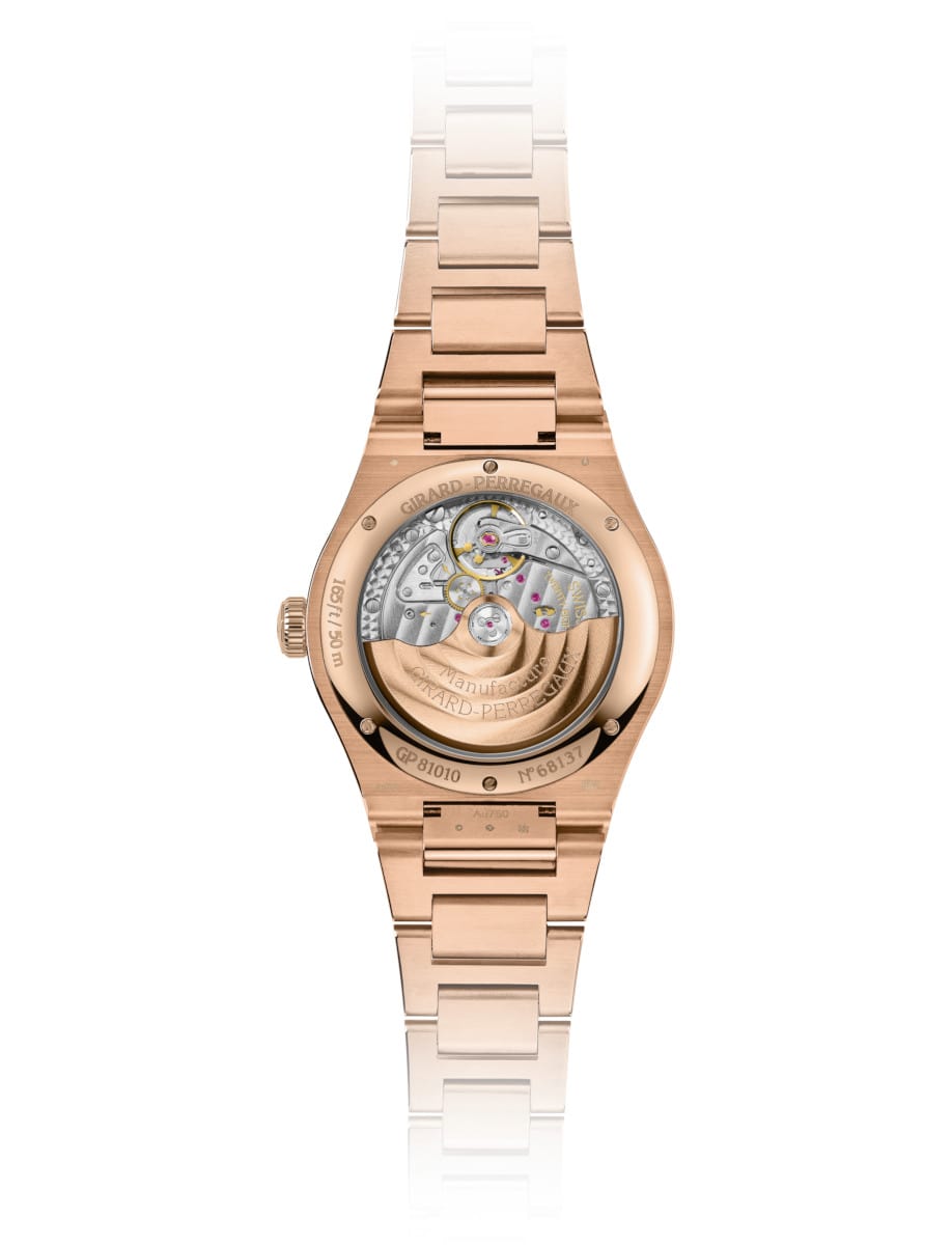 Girard-Perregaux Laureato 42mm Pink Gold Ultramarine Blue 81010-52-436-52A Back