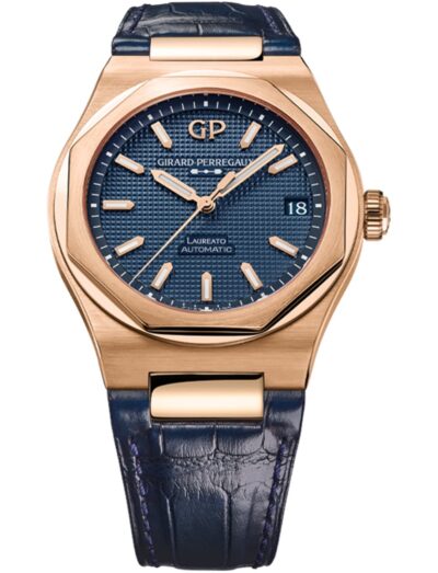 Girard-Perregaux Laureato 42mm Pink Gold Ultramarine Blue 81010-52-436-BB4A