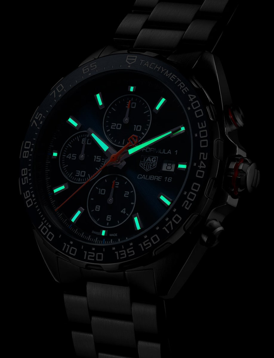 Tag Heuer Formula 1 Chronograph CAZ201G.BA0876 luminous