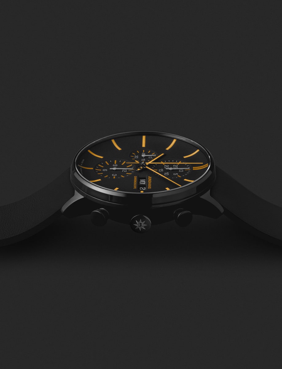 Junghans Form A Chronoscope English Date 27/4372.03 Side