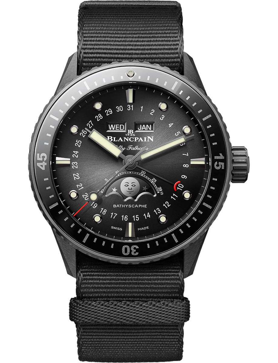 Fifty Fathoms Bathyscaphe Quantième Complet Phases de Lune