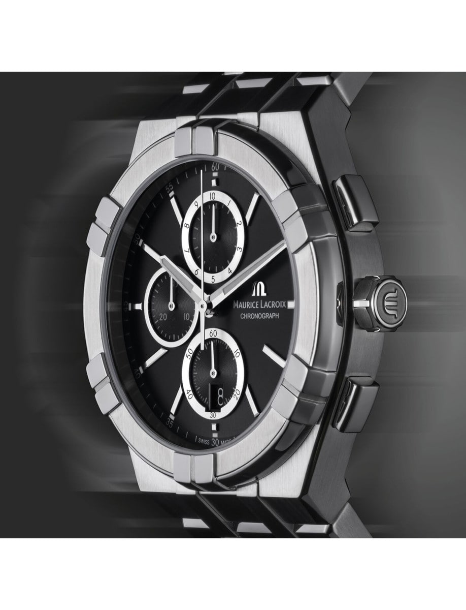 Maurice Lacroix Aikon Quartz Chronograph AI1118-SS002-330-1 dial