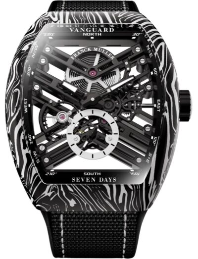 Franck Muller Carbon Damascus Twisting Tiger Stripes V 43 S6 SQT CARBONE AMS BC NR