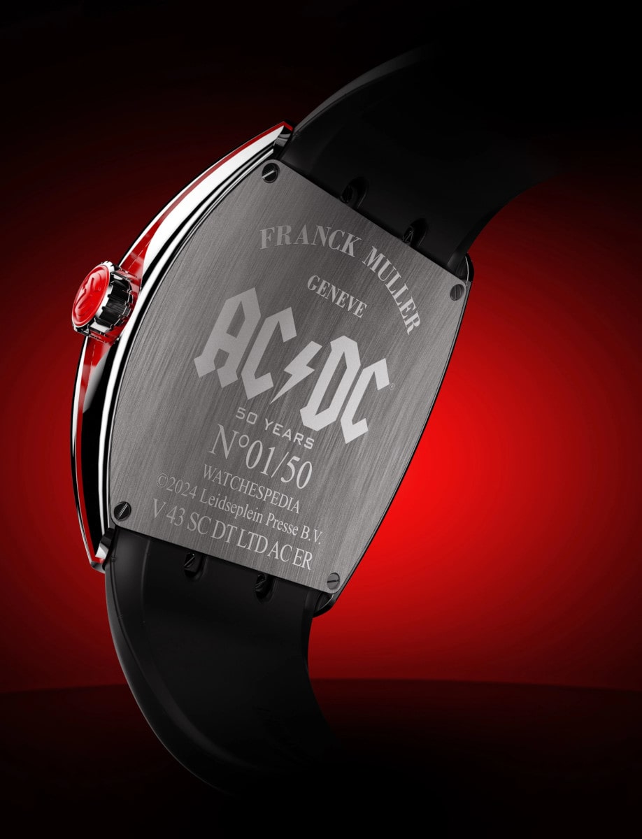 Franck Muller Vanguard Collection AC/DC Limited Edition 50th Anniversary V 43 SC DT LTD AC ER Back