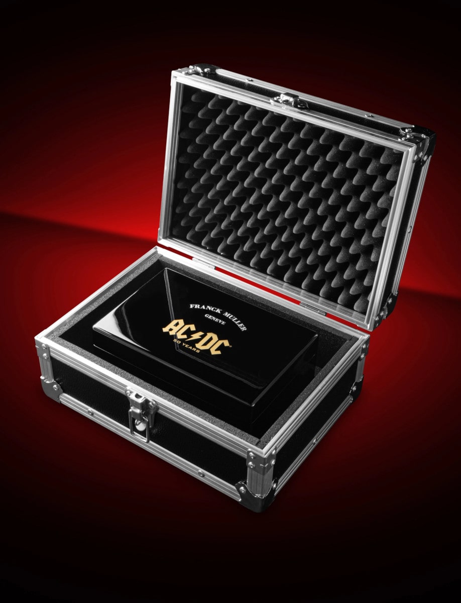 Franck Muller Vanguard Collection AC/DC Limited Edition 50th Anniversary V 43 SC DT LTD AC ER Box inside