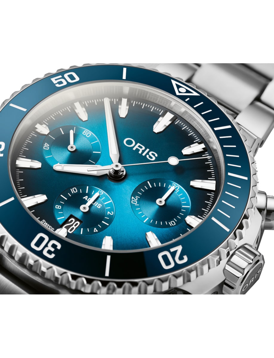 Oris Aquis Chronograph 01 771 7793 4155-07 8 23 01PEB Dial