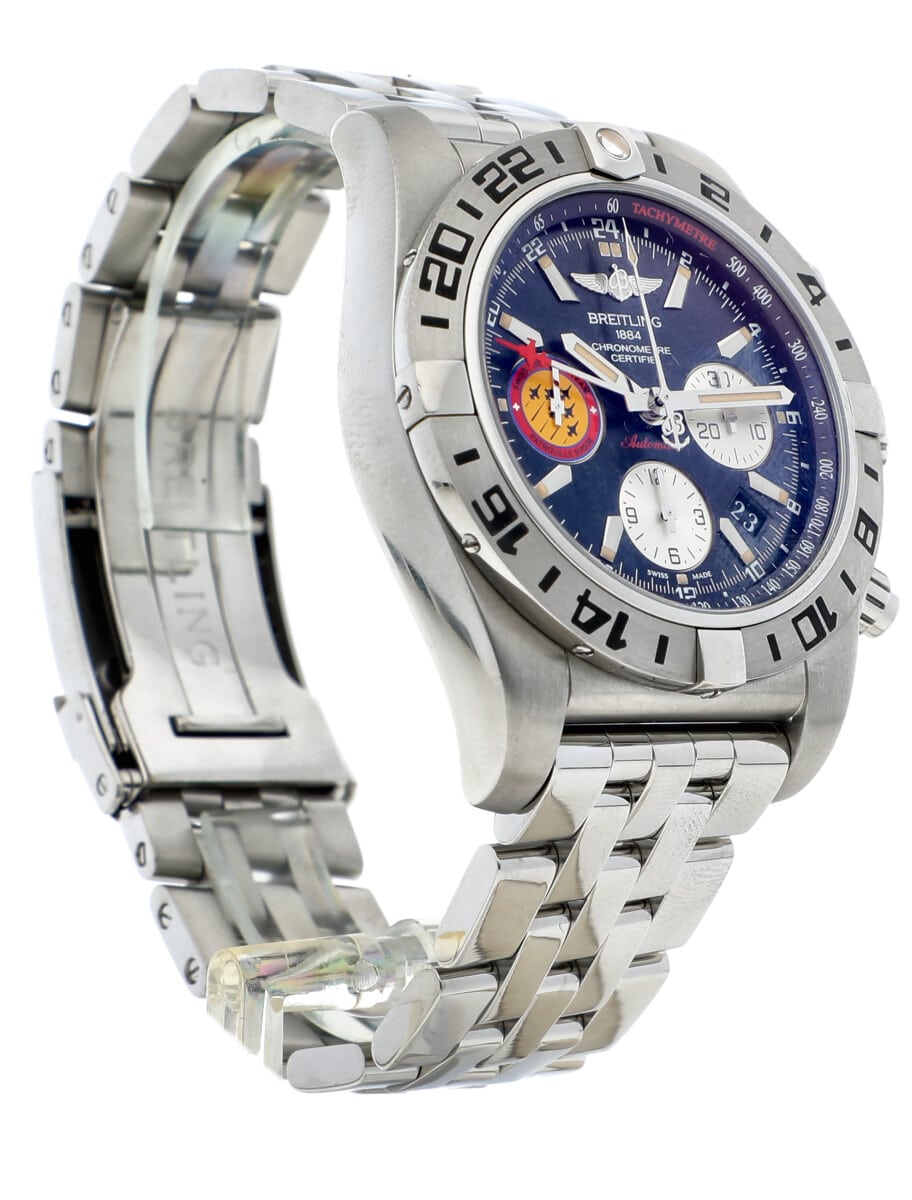 Pre-Owned Breitling Chronomat GMT AB0420 front right