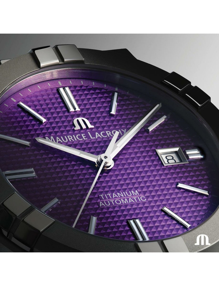 Maurice Lacroix Aikon Automatic Titanium AI6008-TT032-430-1 dial