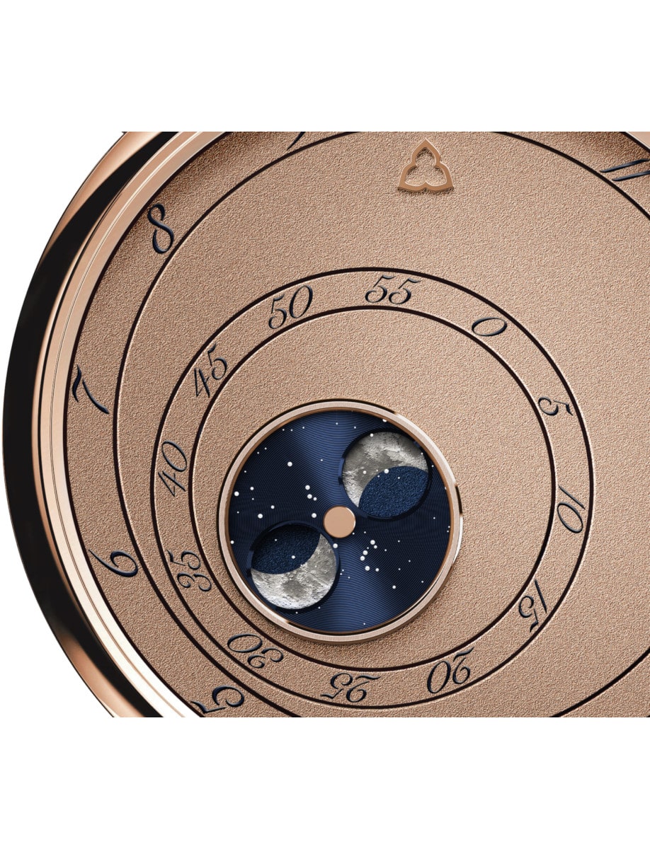 Trilobe Les Matinaux L’Heure Exquise Dune Rose Gold LM13LD Dial