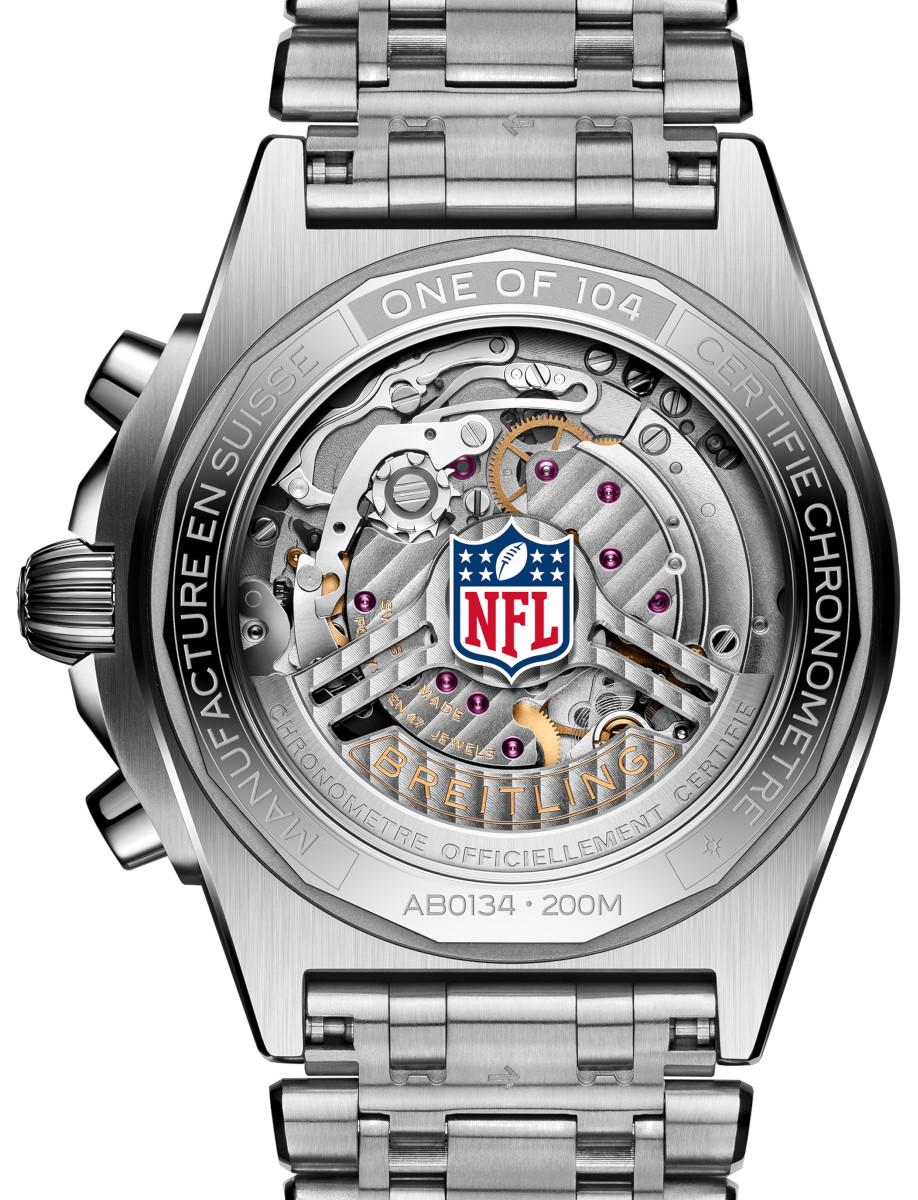 Breitling Chronomat B01 42 San Francisco 49ers AB01342B1K1A1 Back