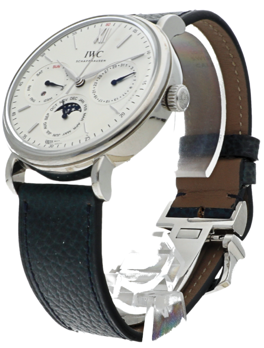 IWC Portofino Perpetual Calendar angled front right facing view