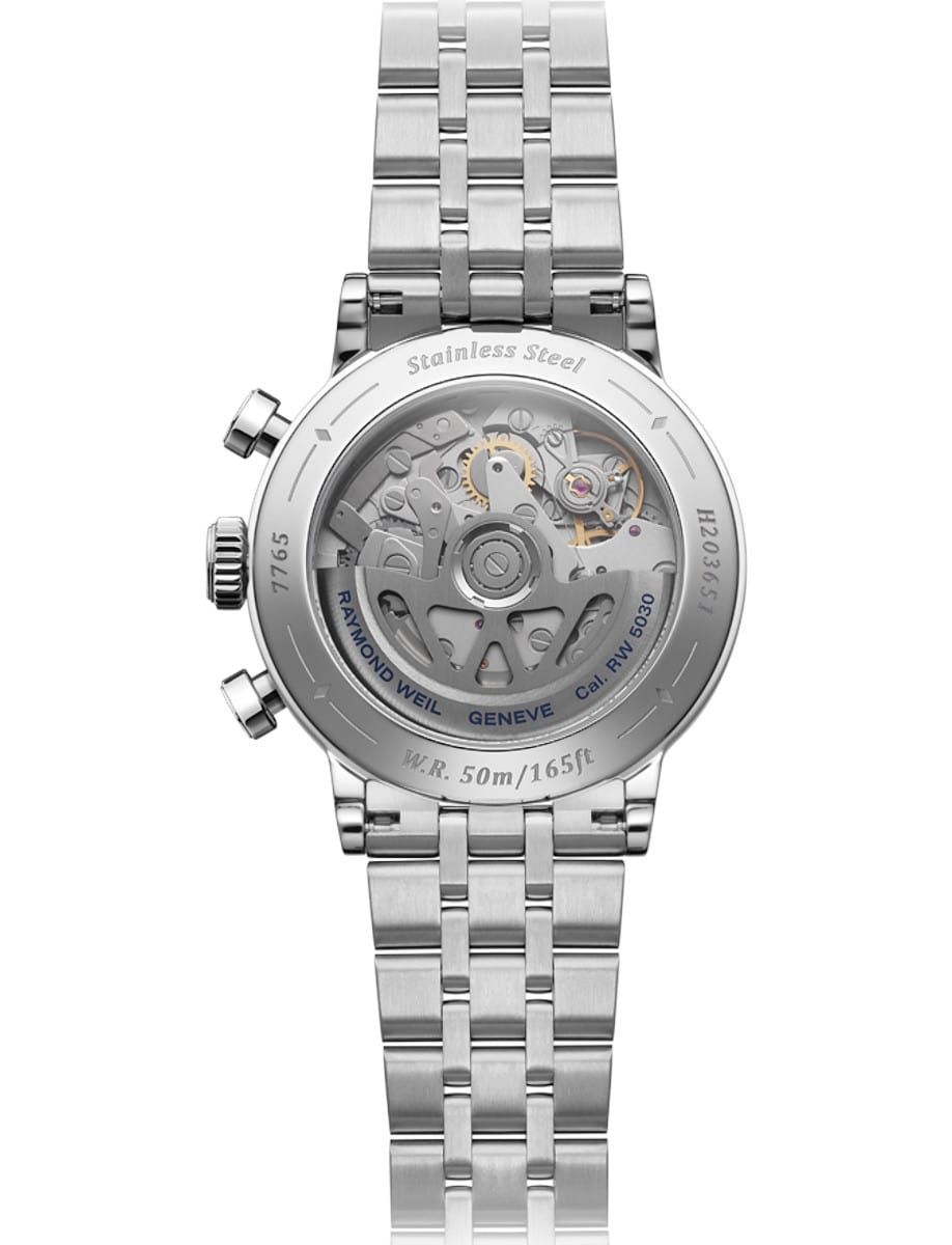 Raymond Weil Millesime Chronograph 7765-ST-20001 Back