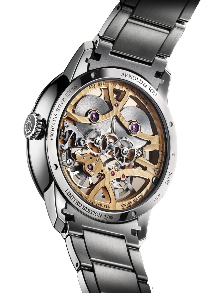 Arnold & Son Chronometry Nebula 40 Steel 1NEGS.H01A.S135D Back