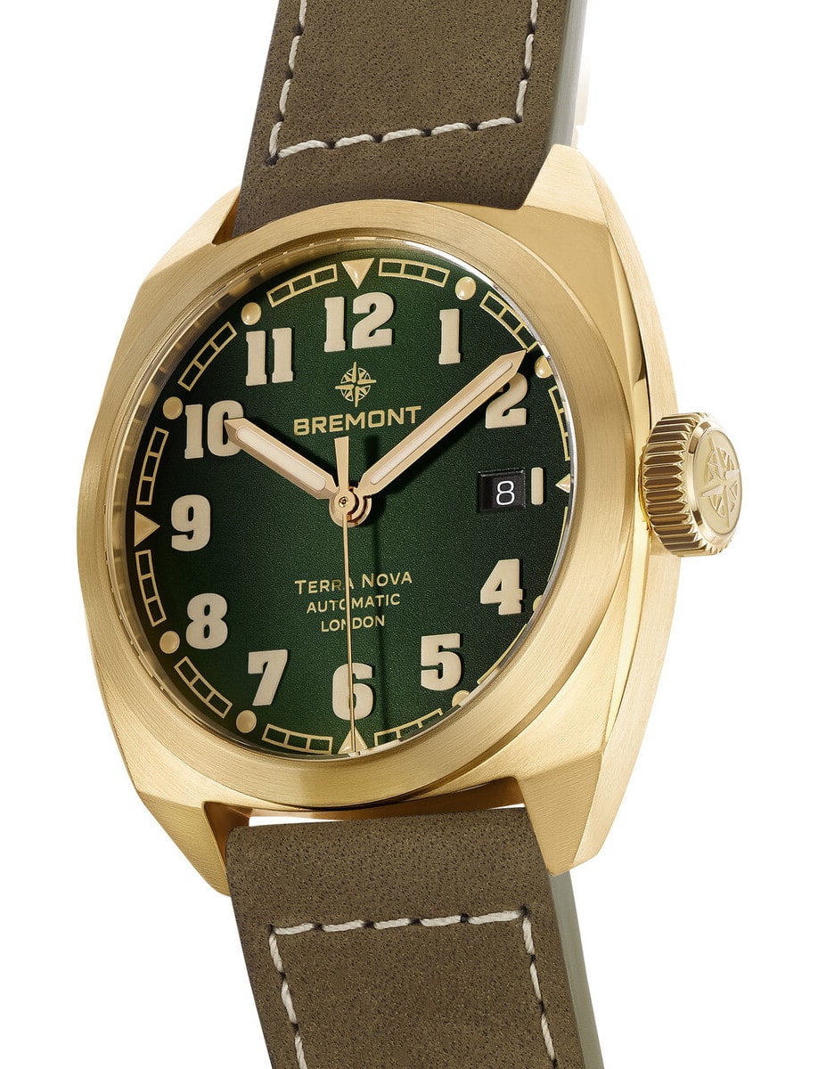 Bremont Terra Nova 40.5mm Date Bronze TN40-DT-BZ-GN-L-S Side