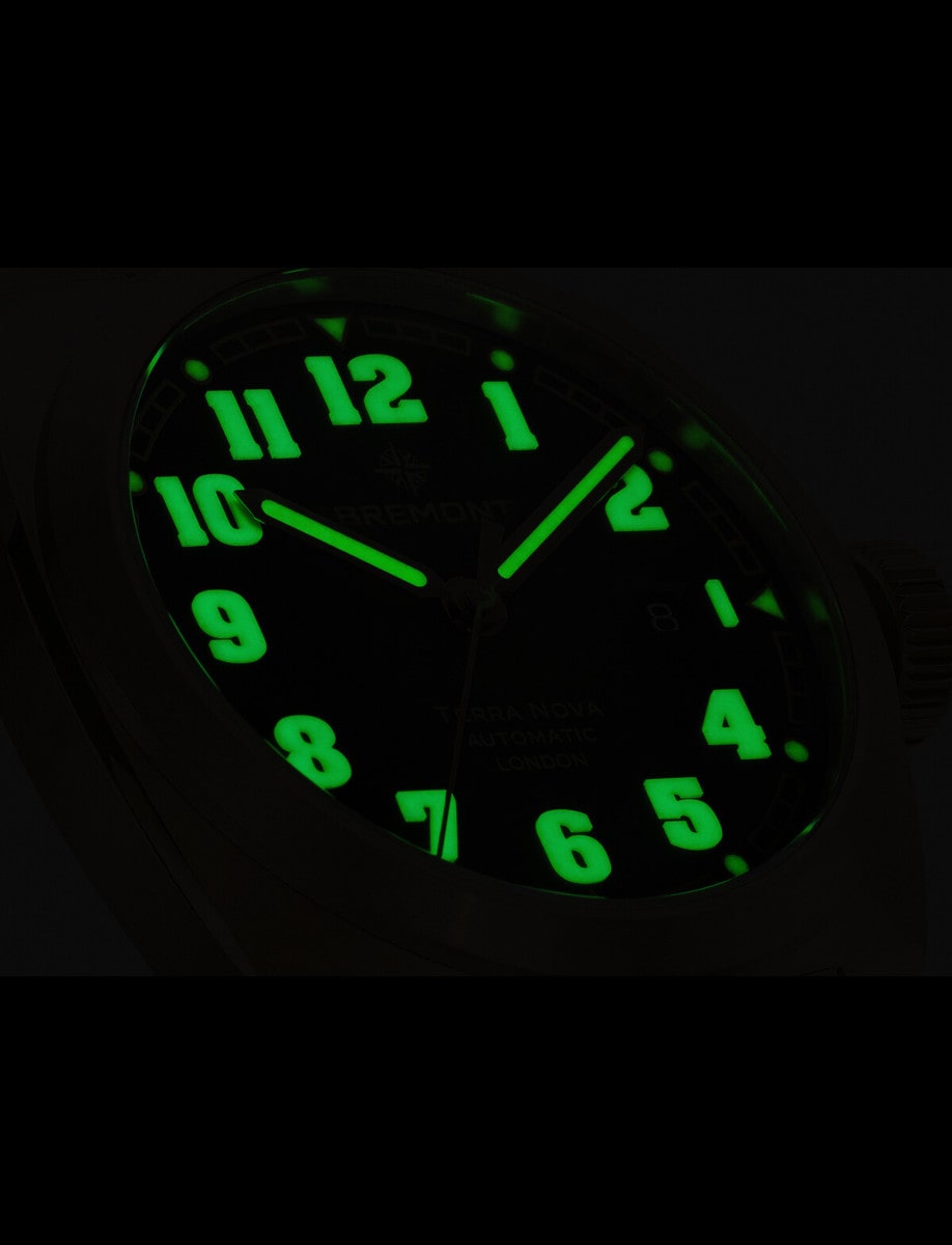 Bremont Terra Nova 40.5mm Date Bronze TN40-DT-BZ-GN-L-S Luminous