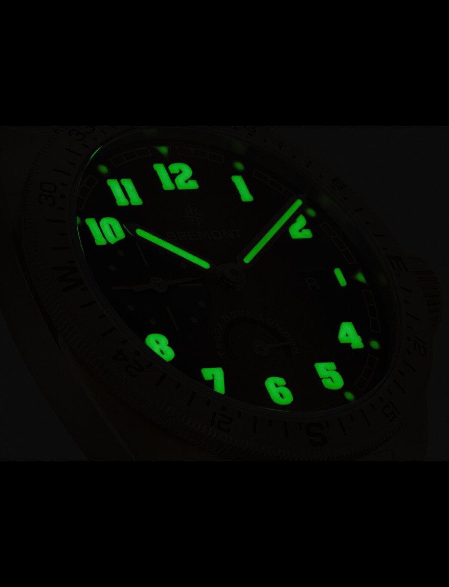 Bremont Terra Nova 40.5 Power Reserve Bronze TN40-PWR-BZ-BR-B Luminous