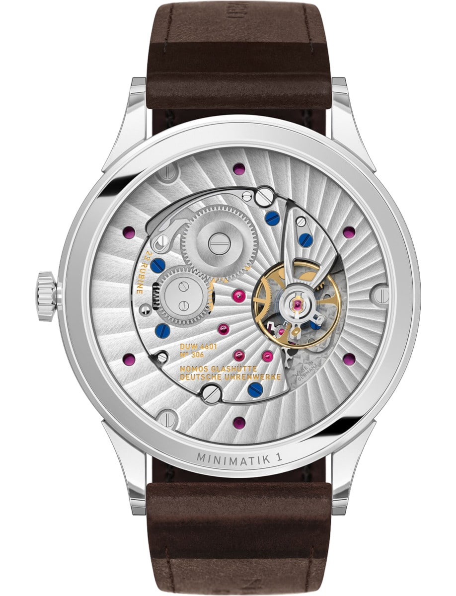 Nomos Minimatik 39 Date Gold 1251 Back