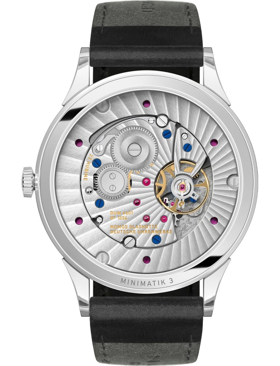 Nomos Minimatik 39 Date Blue 1252 Back