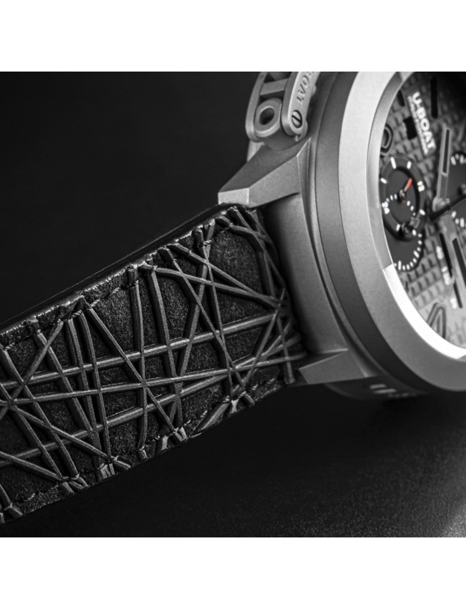 U-Boat Classico 45 Titanium Tungsten Gray 3002 Strap