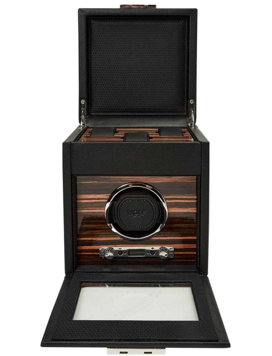 Wolf Roadster Single Watch Winder with Storage 457156 front