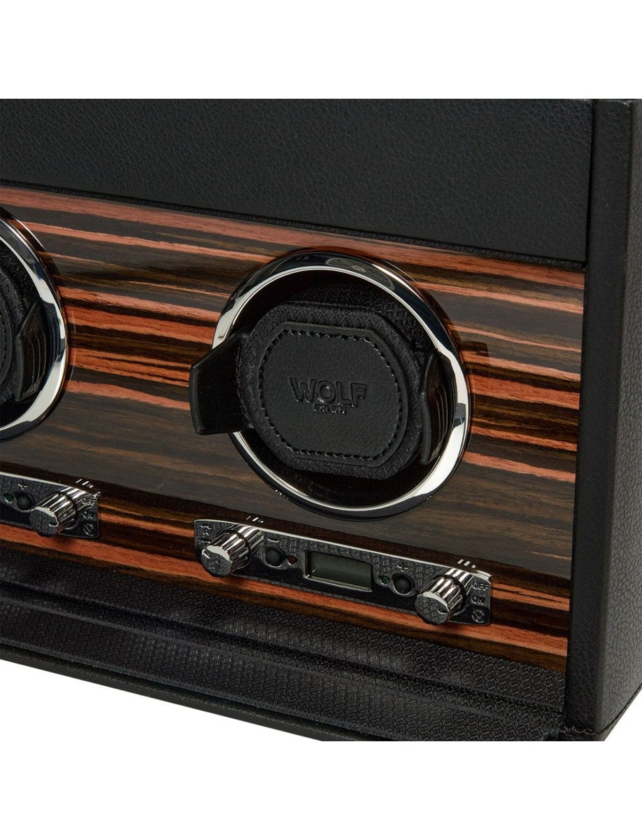 Wolf Roadster Triple Watch Winder with Storage 457356 front
