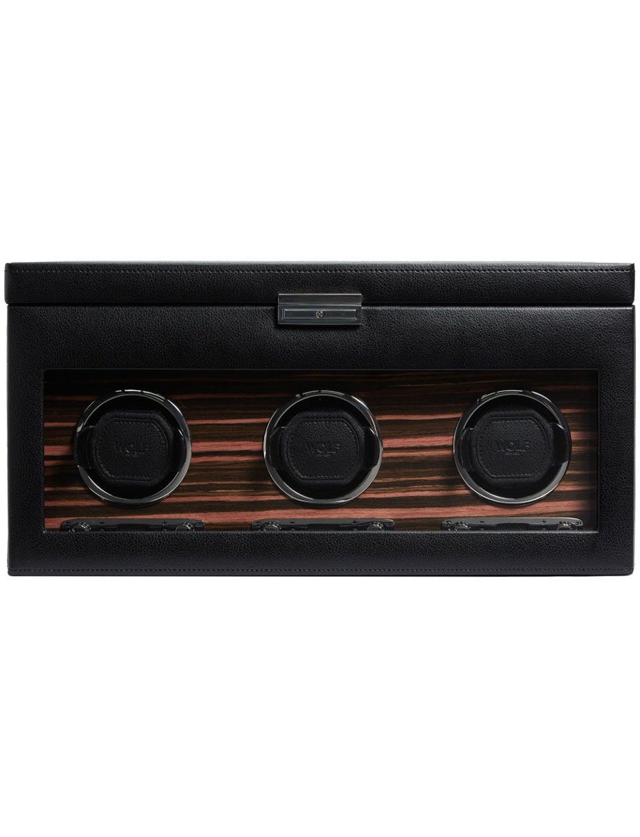 Roadster Triple Watch Winder with Storage