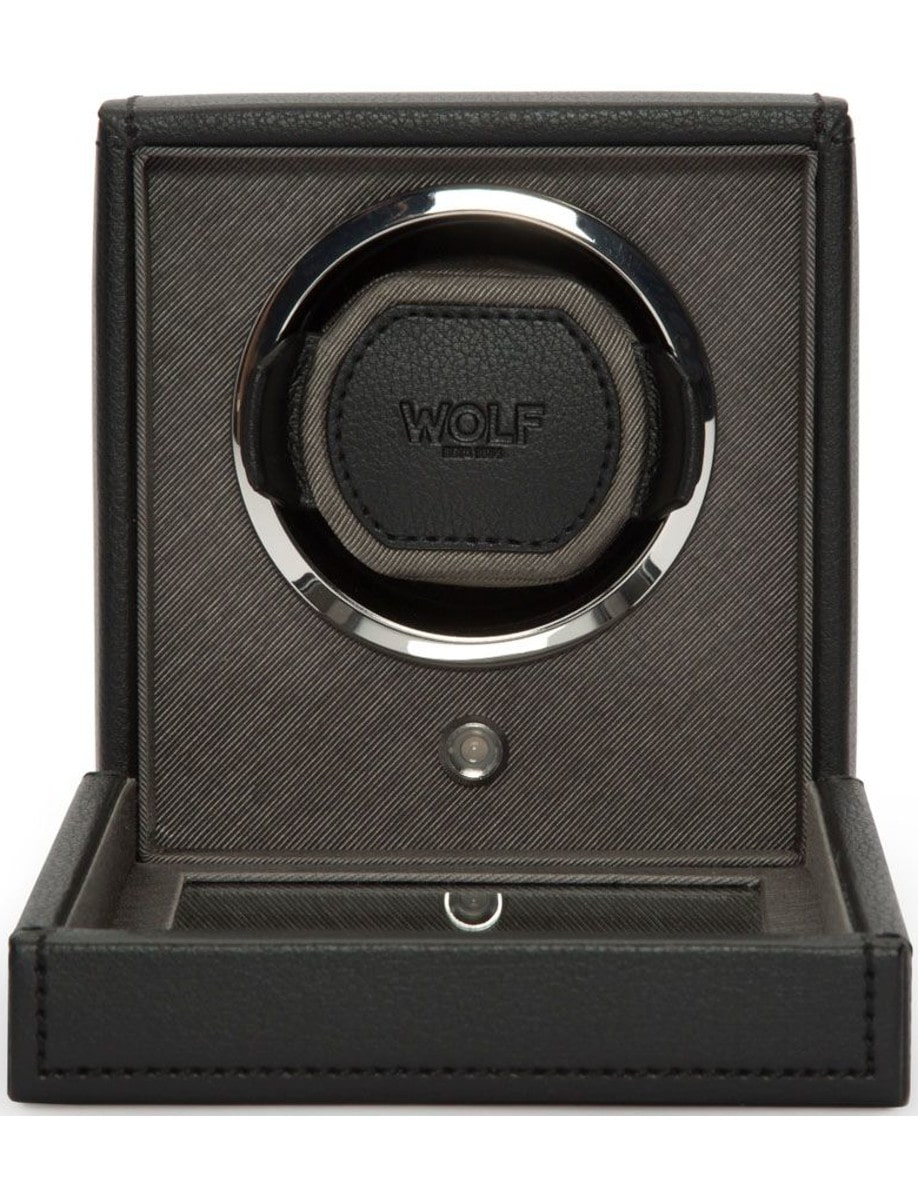 Wolf Cub Single Watch Winder with Cover 461103 front