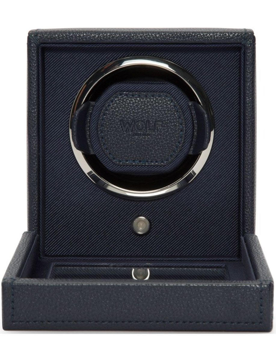 Wolf Cub Single Watch Winder with Cover 461117 front