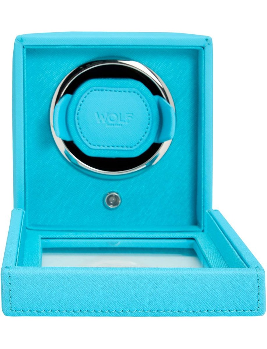 Wolf Cub Single Watch Winder with Cover 461124 front