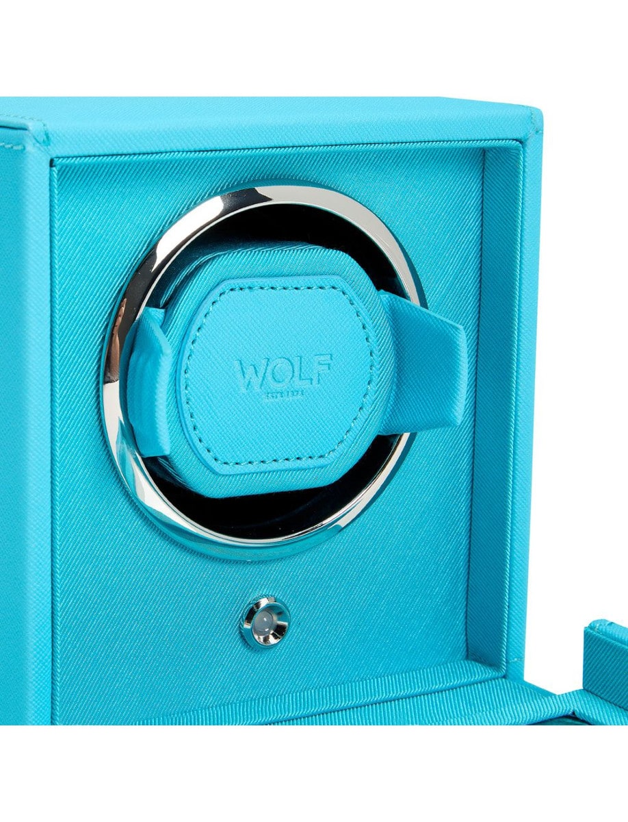 Wolf Cub Single Watch Winder with Cover 461124 font side