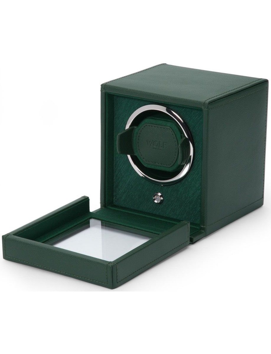Wolf Cub Single Watch Winder with Cover 461141 side