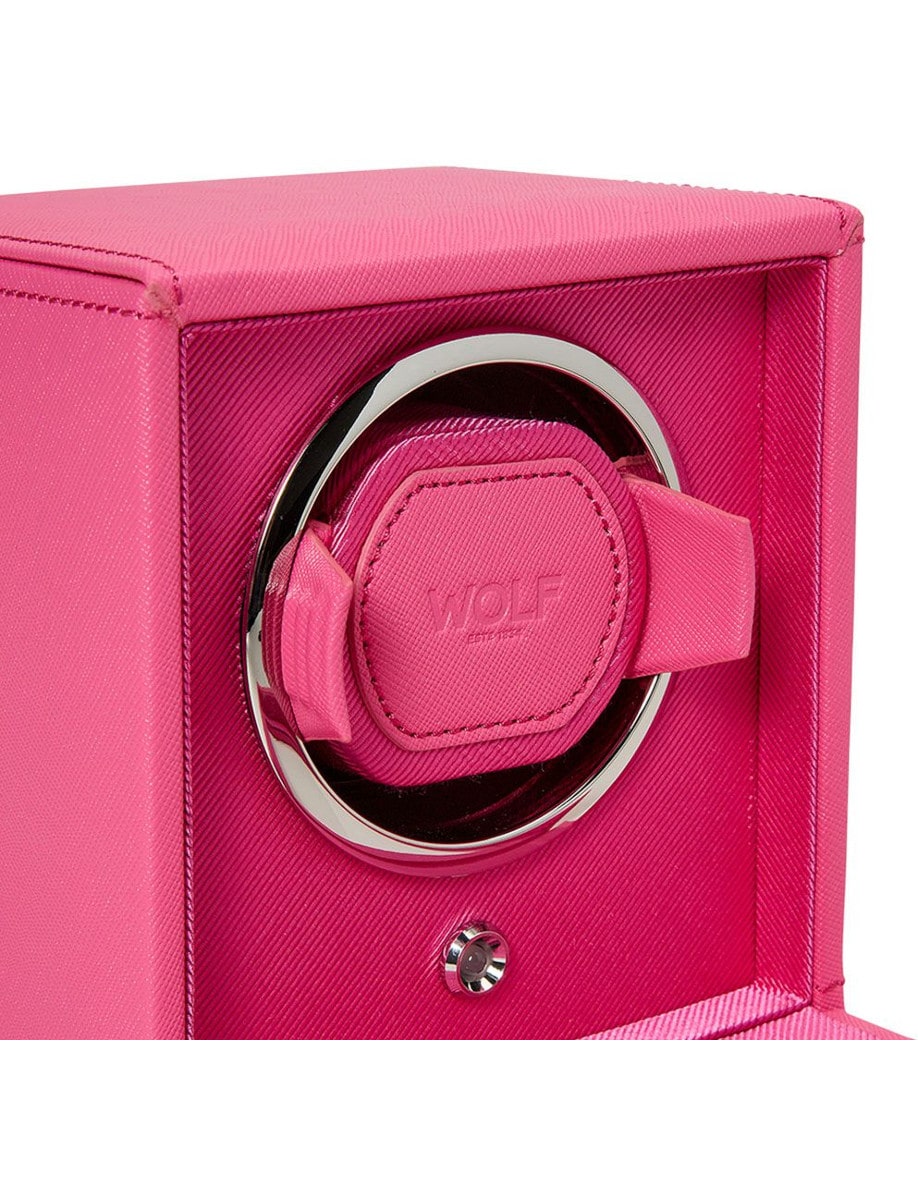 Wolf Cub Single Watch Winder with Cover  461190 front side