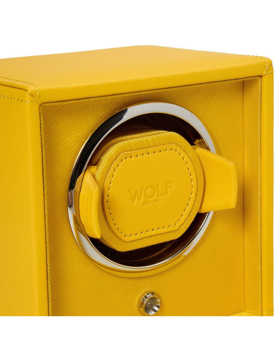Wolf Cub Single Watch Winder with Cover 461192 front side