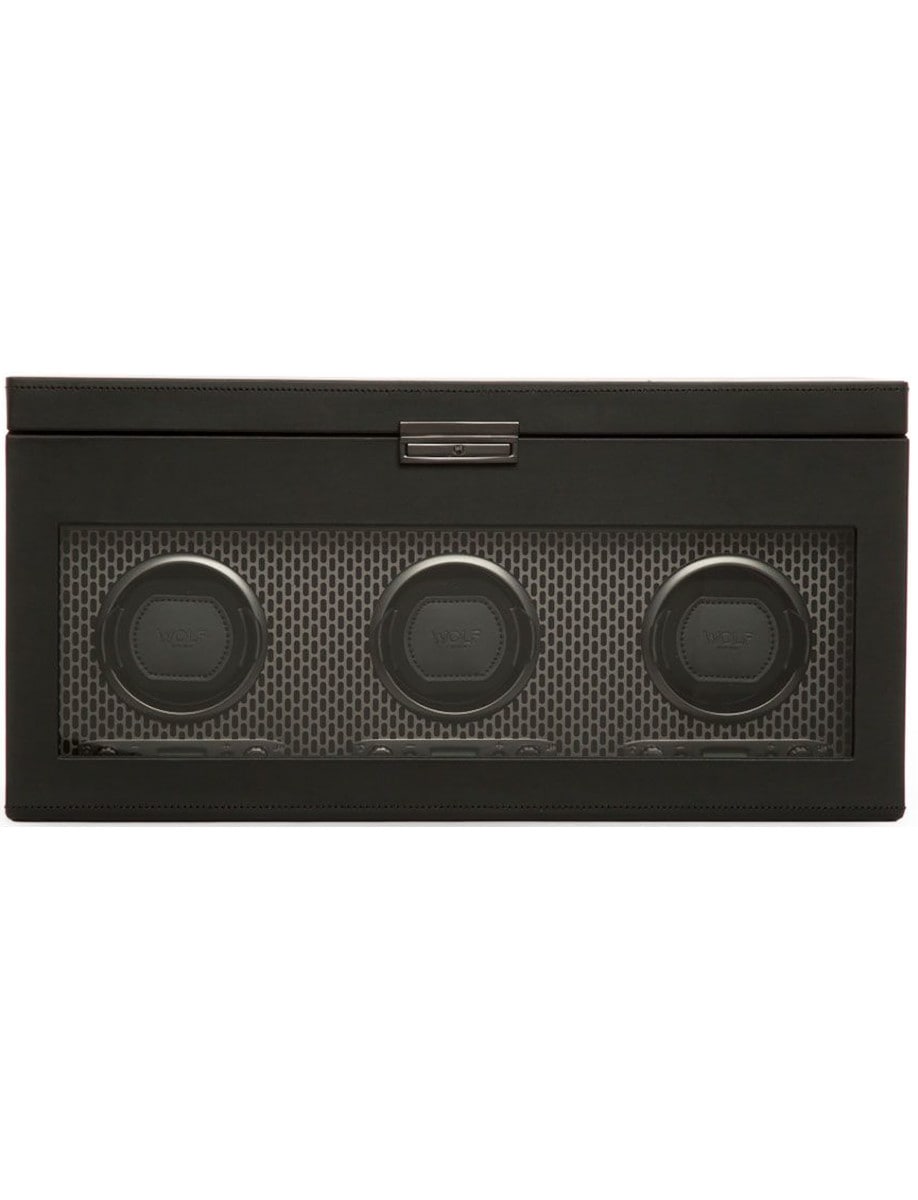 Axis Triple Watch Winder With Storage