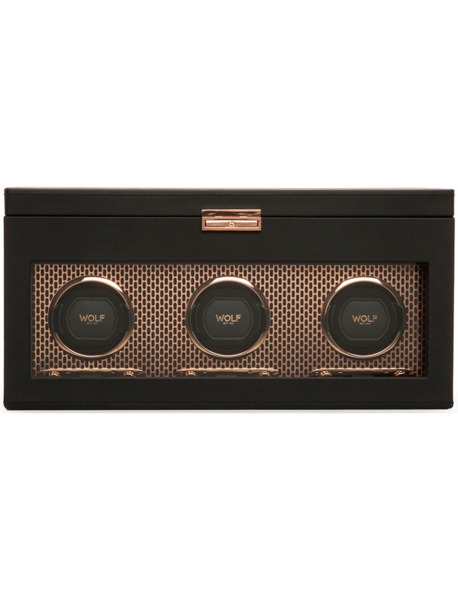 Axis Triple Watch Winder With Storage