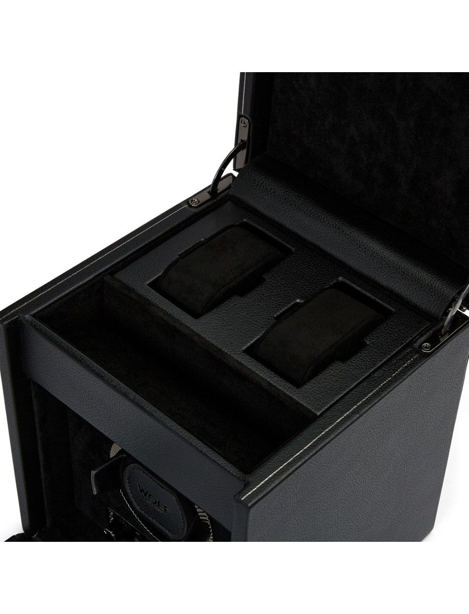 Wolf British Racing Single Watch Winder with Storage 792102 inside