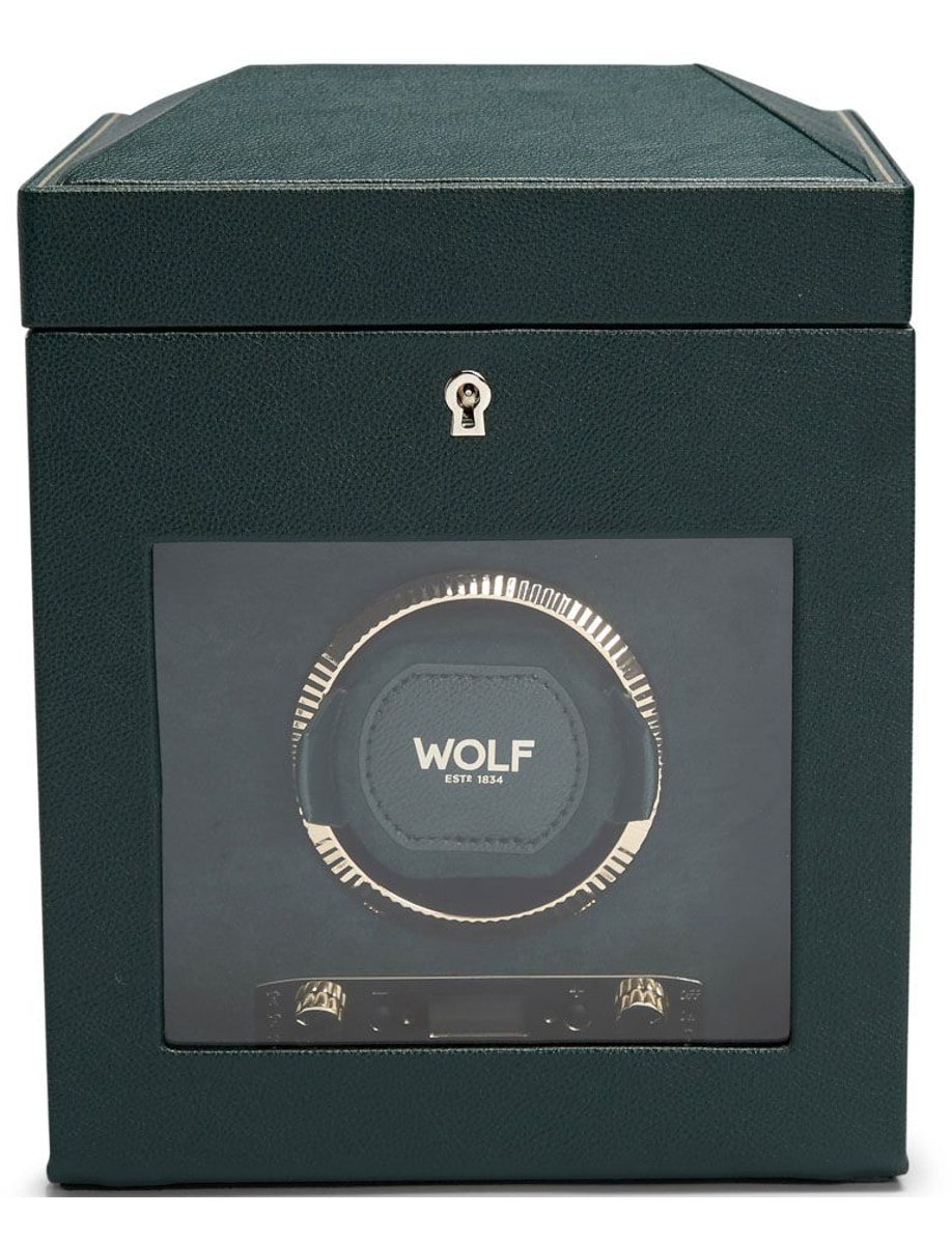 British Racing Single Watch Winder with Storage