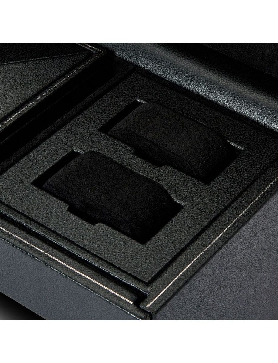 Wolf British Racing Triple Watch Winder with Storage 792302 inside
