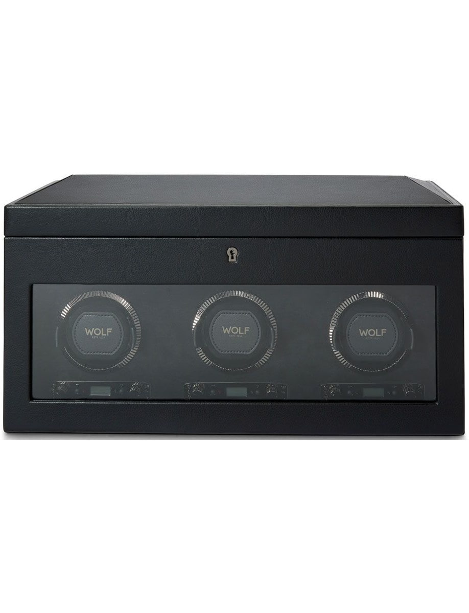 British Racing Triple Watch Winder with Storage