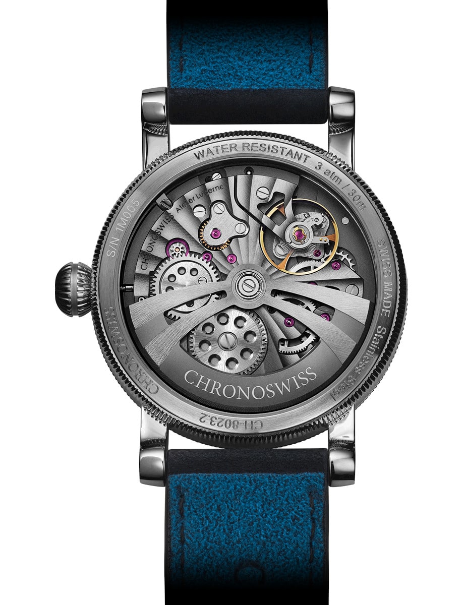 Chronoswiss Small Second Blue Note CH-80232-BLSI Back