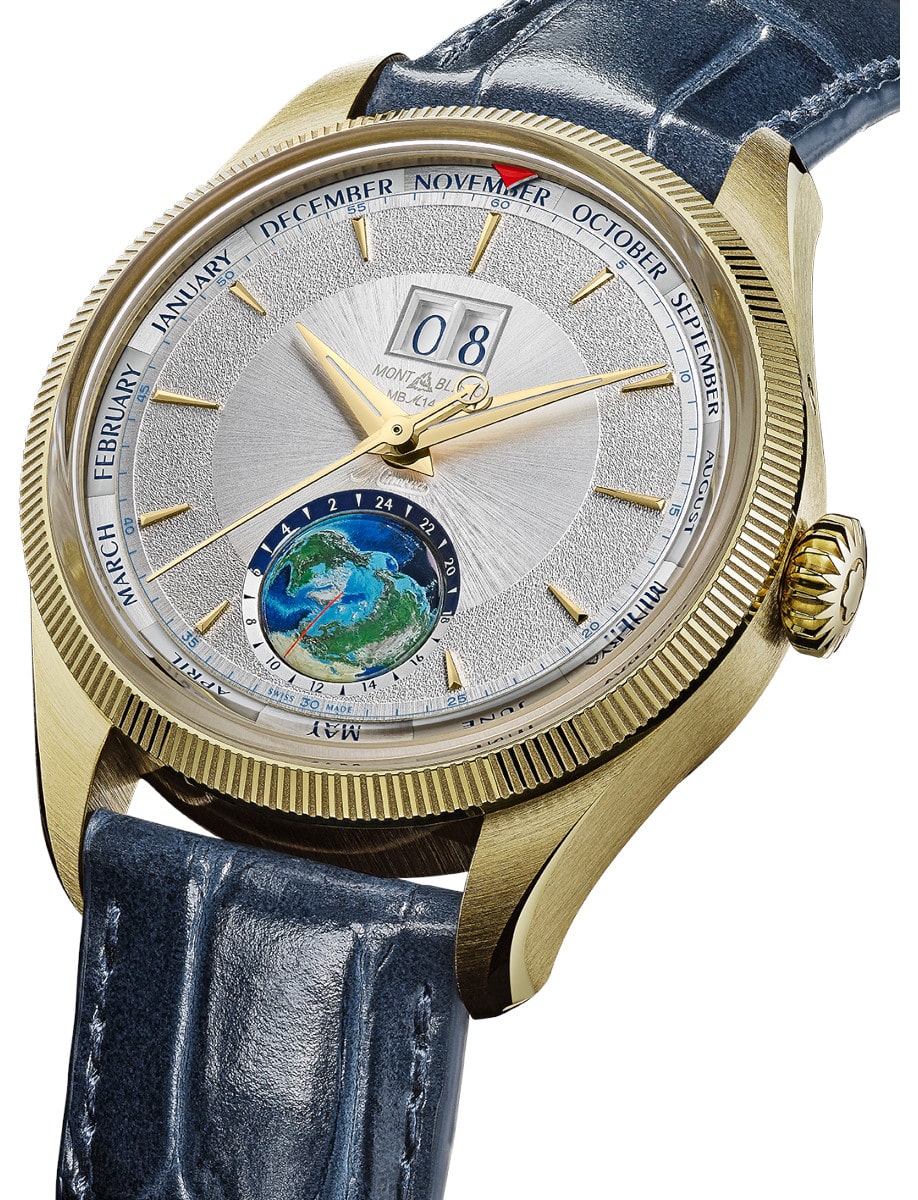 Montblanc 1858 Geosphere Annual Calendar MB134027 dial