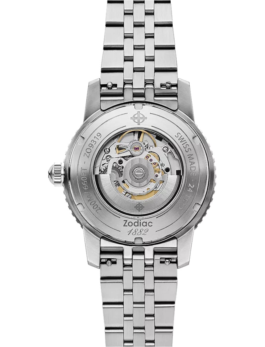 Zodiac Super Sea Wolf Compression Skeleton Night Diver ZO9319 Back